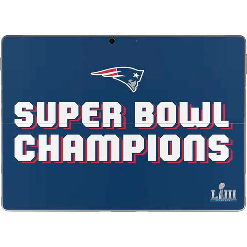 NFL Patriots Super Bowl LIII Champions Surface Pro 8 Skin
